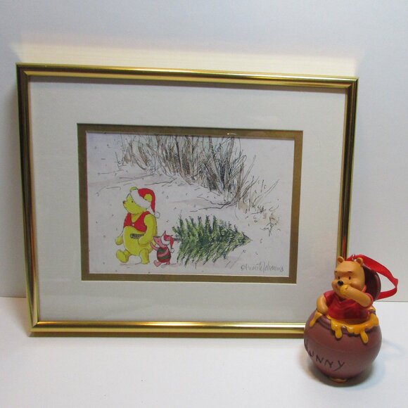 lot Disney Winnie the Pooh Hunny ornament and Pooh Piglet Christmas tree picture - Picture 1 of 10